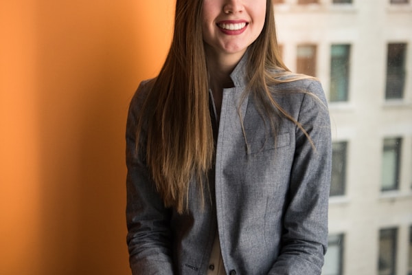 Professional woman demonstrating workplace confidence
